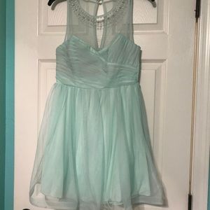 Adorable mint illusion neckline dress!!!